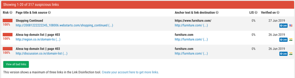 Open-Link-Profiler-suspicious-links-detection-tool